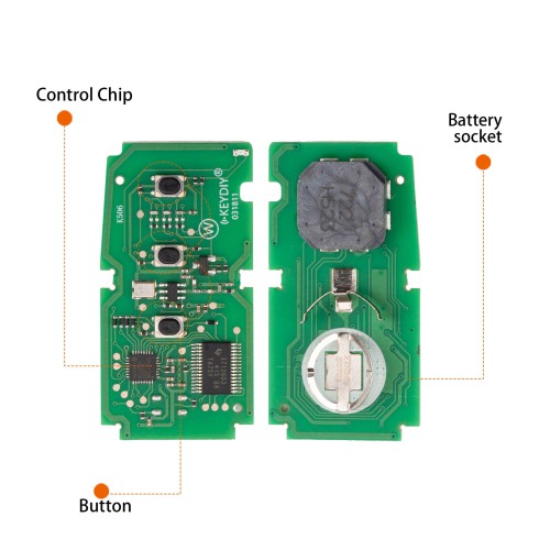 KEYDIY KD TDB42-3 Universal Smart Remote Key 3 Buttons for Lexus Type 5pcs/Lot