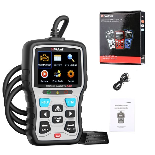 VIDENT iEasy310 Pro(Silver) Enhanced OBD2 Automotive Scanner Professional OBDII Code Reader Engine Fault Scan Tool Car Diagnostic Tool