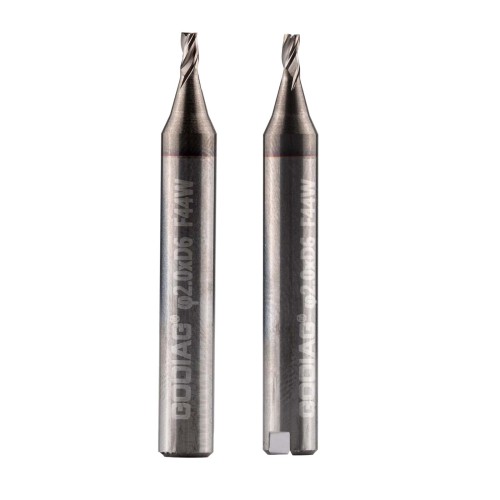 GODIAG F44W 2.0MM End Milling Cutter φ2.0xD6x45Lx3F For SILCA MATRIX PRO, MATRIX EVO, MATRIX SLX, MATRIX SX, MATRIX S 5pcs/Lot