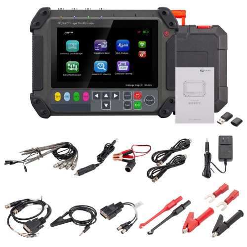 DIAGXT T80 Universal Oscilloscope & Automotive Oscilloscope, Parse, Modify, Send CAN Bus Data, Beginner-friendly with 4G Memory