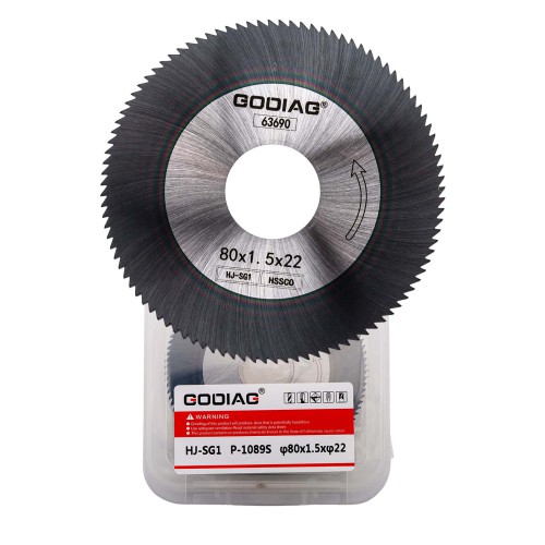 GODIAG HJ-SG1 Side Milling Cutter φ80x1.5xφ22 For SILCA DUO, OPERA III; OPERA IV; TARG 2000, TECH3; TECHNICA,PRIMA LASER MACHINE