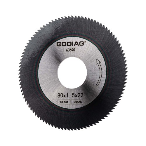 GODIAG HJ-SG1 Side Milling Cutter φ80x1.5xφ22 For SILCA DUO, OPERA III; OPERA IV; TARG 2000, TECH3; TECHNICA,PRIMA LASER MACHINE