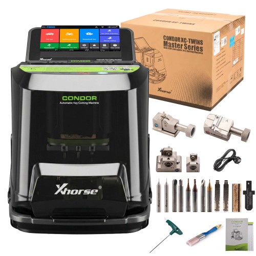 2026 Nuovo XHORSE XCMT01GL CONDOR XC-TWINS Key Cutting Machine Advanced AI Recognition Superior Double Cutter, Seamless Cutting