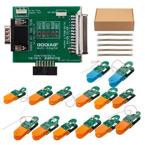 OEM BDC2 BDC3 14-in-1 Adapter Kit for VAG 5C/ 5D/Porsche/AUDI A3/BMW Encrypted Key Programming & Matching