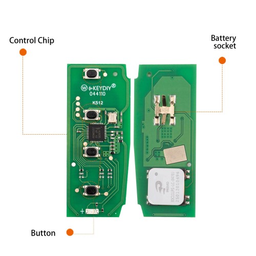 KEYDIY KD ZB64 Universal Smart Remote Key 4 Buttons 5pcs/Lot