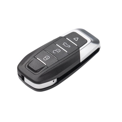 Xhorse XKFEF8EN  Second Generation Universal Remote Key FA.LL Type Wired Folding Key 4 Buttons Glossy Black