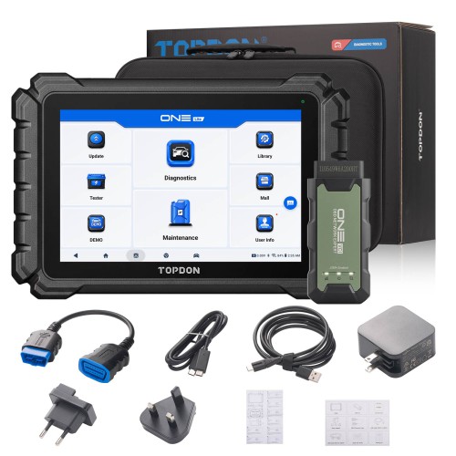 2026 TOPDON ONE Lite Bidirectional Diagnostic Scanner CANFD DoIP J2534 VCI Support ECU Coding Topology 50+ Service Function, TopFix AI