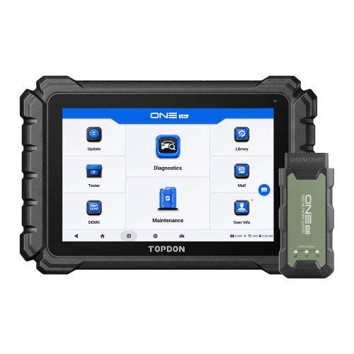 2026 TOPDON ONE Lite Bidirectional Diagnostic Scanner CANFD DoIP J2534 VCI Support ECU Coding Topology 50+ Service Function, TopFix AI