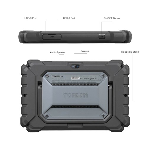 2026 TOPDON ONE Lite Bidirectional Diagnostic Scanner CANFD DoIP J2534 VCI Support ECU Coding Topology 50+ Service Function, TopFix AI