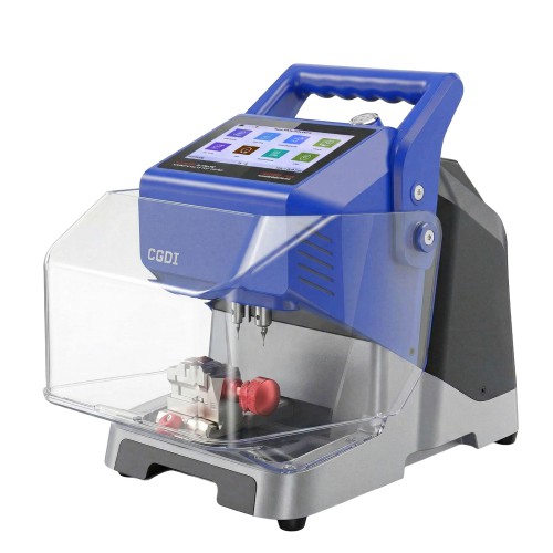 CG MONSTER G08 Key Cutting Machine Blue Color with T5 Clamp Built-in Battery, Bluetooth & WiFi, Vehicle Key Database Supports Fast & Stable Cutting