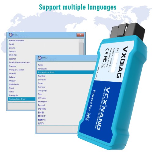 VXDIAG VCX NANO for GM/OPEL GDS2 Diagnostic Tool WIFI Version  + U Disk with Software
