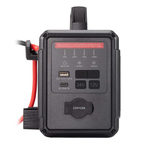 Avviatore Jump Starter TOPDON V4000 HD 12V e 24V 4000A Potenza di Picco &brvbar; Fino a 60 Avvii Ricarica Rapida in 3.5h