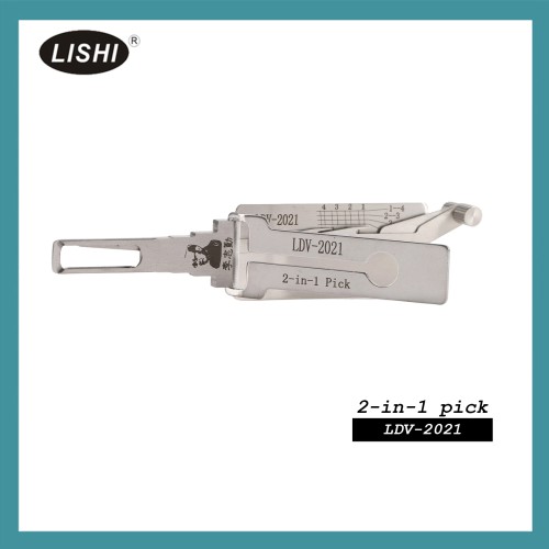 LISHI LDV-2021 End Milling Tool 2-in-1 Pick & Decoder for 2021 Great Wall, V80 Door Locks