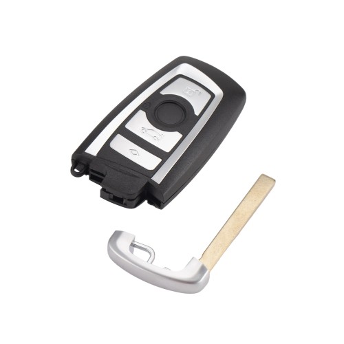 OEM BMW F-Series Key Shell 4-Button Silver Color for XHORSE XSBMB1EN Bread Style PCBA