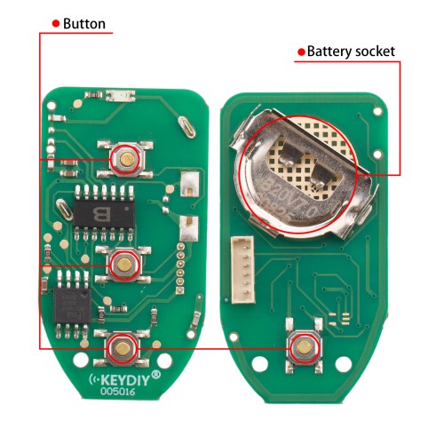 KEYDIY KD B20-4 Universal Remote Key 3+1 Buttons for Hyundai Azera Type 5Pcs/Lot