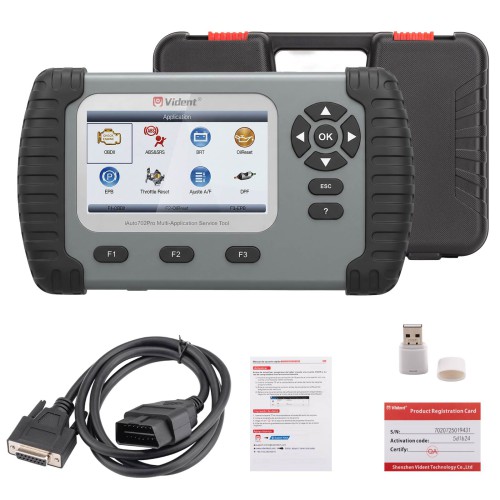 VIDENT iAuto 702 Pro Multi-applicaton Service Tool Support ABS/SRS/EPB Update to 39 Maintenances 3 Years Free Update Online