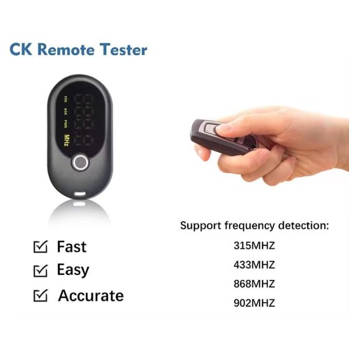 CK Remote Tester Supports  315MHZ, 433MHZ, 868MHZ, 902MHZ Frequency Detection: