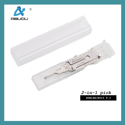 Abudun ABUDU HY15/HYN14R Flat Milling Dual Track Opening and Reading 2-in-1 Tool, Tooth Depth (10-cut) IC CARD: 1098