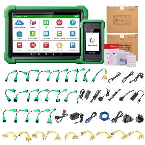 2026 LAUNCH X431 PRO3S+ EV Diagnostic Scanner for 95% EV Vehicles Supports Topology 40+ Service Functions CAN FD DoIP