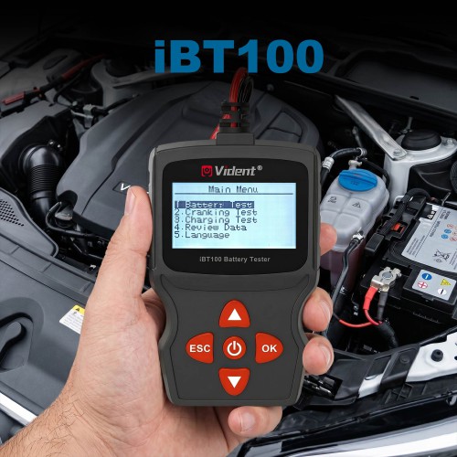 Nuovo Vident iBT100 12V Analizzatore di Batteria per Allagato / Piastra Piana AGM / Spirale AGM / GEL Batterie