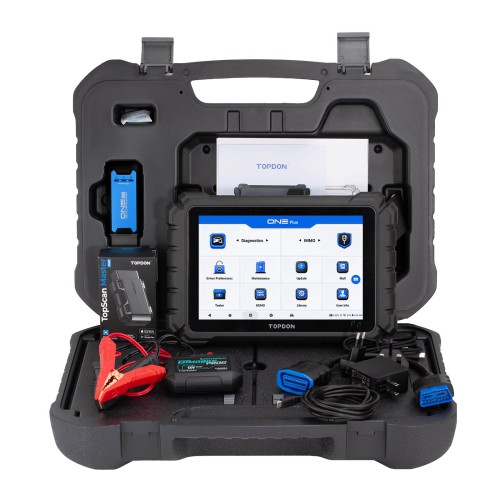 (2 Years Update)TOPDON ONE PLUS Professional 10.1" Automotive Diagnostic Tool Supports Hidden Functions Activation, 50+ Maintenance Functions