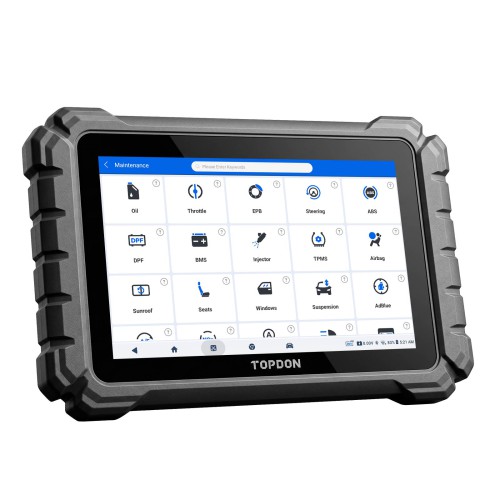 (2 Years Update)TOPDON ONE PLUS Professional 10.1" Automotive Diagnostic Tool Supports Hidden Functions Activation, 50+ Maintenance Functions
