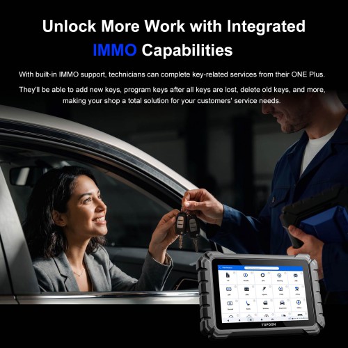 (2 Years Update)TOPDON ONE PLUS Professional 10.1" Automotive Diagnostic Tool Supports Hidden Functions Activation, 50+ Maintenance Functions