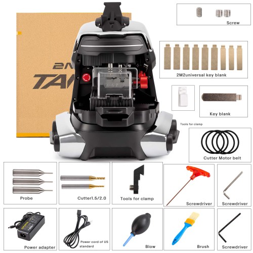 99% Nuovo [Versione Batteria] 2M2 TANK 2 Pro TANK II Pro Duplicatrice Chiavi CNC Automatica Auto e Casa (Mul-T-Lock, Punzonate, Multi-punto)