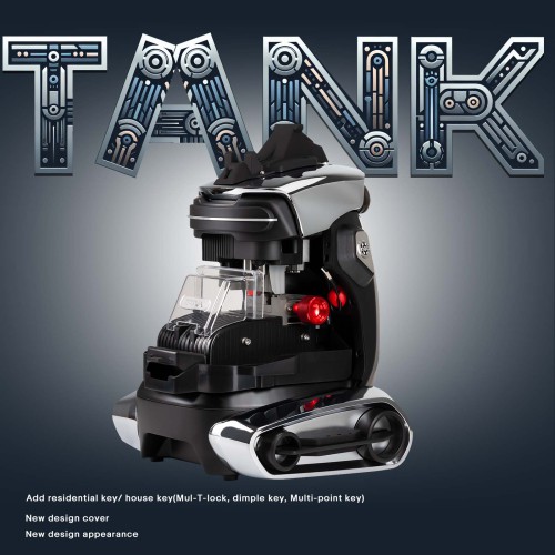 99% Nuovo [Versione Batteria] 2M2 TANK 2 Pro TANK II Pro Duplicatrice Chiavi CNC Automatica Auto e Casa (Mul-T-Lock, Punzonate, Multi-punto)