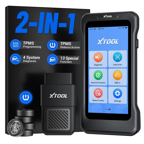 XTOOL TP380 Strumento diagnostico TPMS portatile per autoveicoli – Supporta 13 funzioni speciali, diagnosi di 5 sistemi e 22 lingue