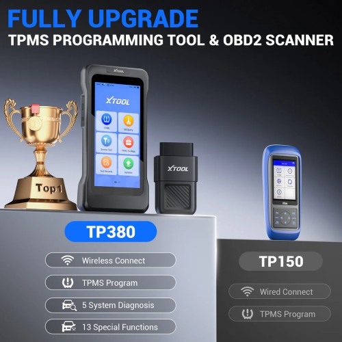 XTOOL TP380 Strumento diagnostico TPMS portatile per autoveicoli – Supporta 13 funzioni speciali, diagnosi di 5 sistemi e 22 lingue
