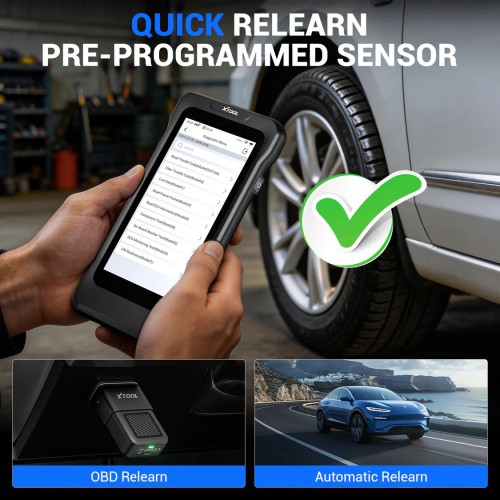 XTOOL TP380 Strumento diagnostico TPMS portatile per autoveicoli – Supporta 13 funzioni speciali, diagnosi di 5 sistemi e 22 lingue