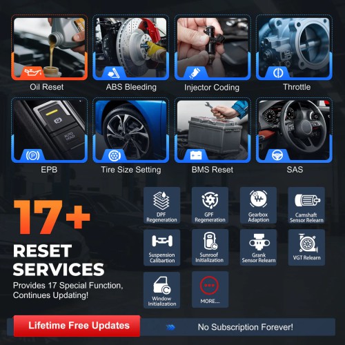 XTOOL TP500 Strumento diagnostico TPMS portatile per autoveicoli – Supporta 17 funzioni speciali, diagnosi complete di tutti i sistemi e 22 lingue