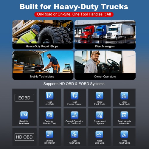 2026 TOPDON Artidiag HD 5" Heavy-Duty Scan Tool Service Functions