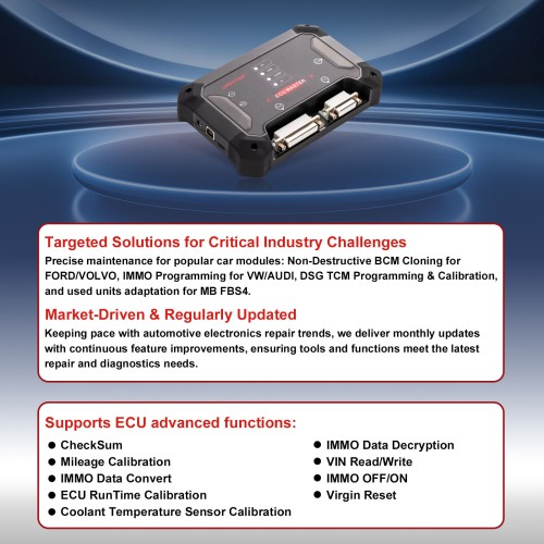 2026 OBDSTAR ECU Master A - Flasher ECU Professionale per Clonazione Centraline Motore, Cambio, Telaio ed EV (BMS/VCU)