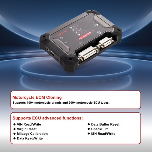 2026 OBDSTAR ECU Master B - Flasher ECU Professionale per Moto Clonazione ECM Compatibile con 100+ Brand e 300+ Modelli ECU