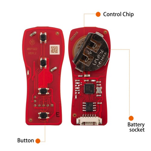 XHORSE XKNI20EN for Nissan Models (4 Buttons) Second Generation Universal Wired Remote Key 5pezzi/Lot