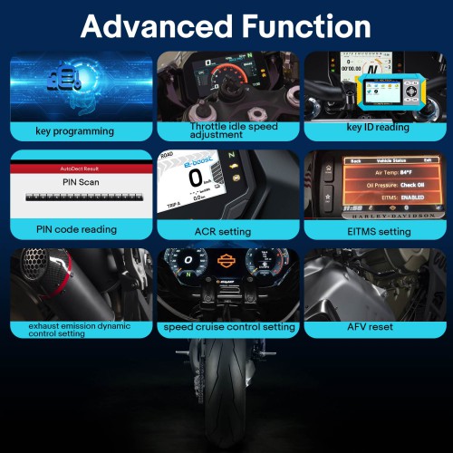 OBDEMOTO 900PRO KEY Programmer Motorcycle Diagnosis Key Matching ODO Mileage Adjustment