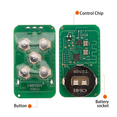 KEYDIY KD CS01 Cloud Key Face to Face Copy All In One Garage Remote Key 5 Buttons 225-915Mhz