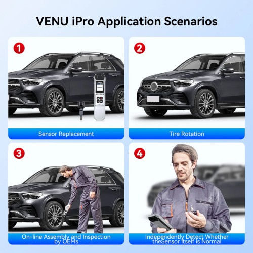 THINKCAR VENU IPRO Tire Pressure Diagnosis Tool, Supports Sensor Activation/ Programming/ Learning, Tire Pressure Fault Diagnosis
