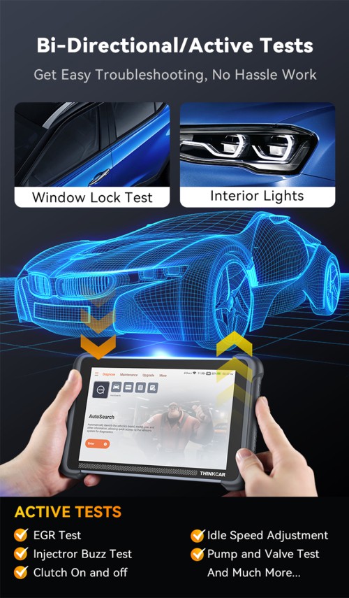 THINKCAR THINKSCAN 689BT Support CAN-FD & DoIP, OE-Level Full System Diagnostic, 35+ Maintenance Functions