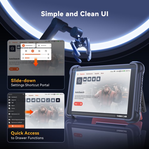 THINKCAR THINKSCAN 689BT Support CAN-FD & DoIP, OE-Level Full System Diagnostic, 35+ Maintenance Functions