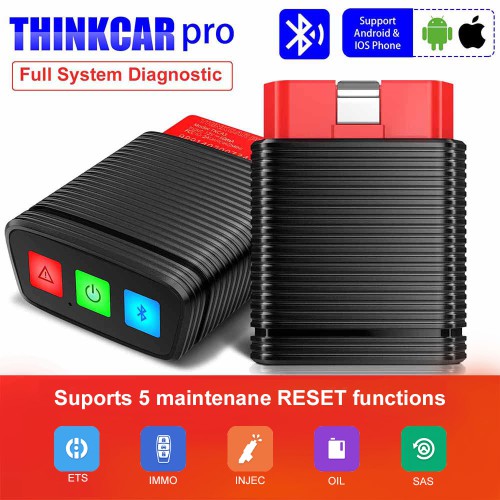 Originale ThinkCar Pro Nuovo Autodiagnosi 15 Funzione di Ripristino del Servizio Bluetooth OBD2 Scanner Professionale Easydiag