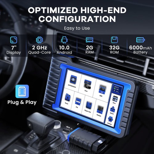 THINKCAR MUCAR VO7 OBD2 Scanner, Supports 28+ Reset Functions, OE-Level All-Systems Diagnostics, Lifetime Free Updates