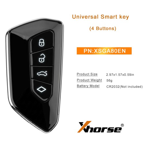 2026 Più Nuovo XHORSE XSGA80EN TOY.T XM38 Chiave Intelligente Universale 5 pz/lotto