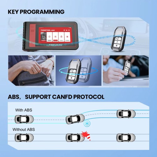 THINKCAR THINKTOOL MINI2, Supports CAN-FD Protocol, 16 Languages, 28 Maintenance Services