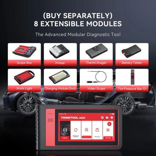 THINKCAR THINKTOOL MINI, Supports 28+ Languages, 28 Reset Functions, OE-level Full System Diagnostic