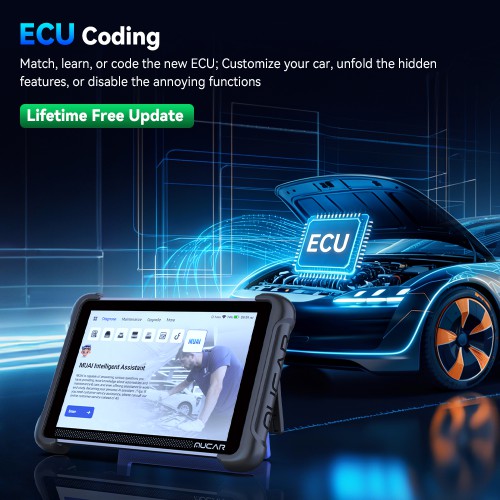 2026 MUCAR 892BT PRO Bi-directional AI Diagnostic Scanner Supports Topology CAN FD, DoIP, ECU Coding 35 Special Functions