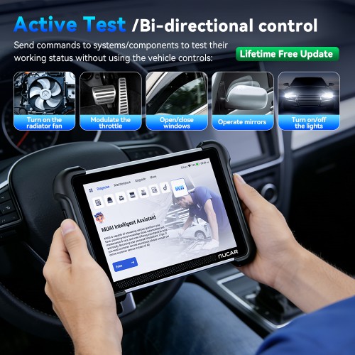 2026 MUCAR 892BT PRO Bi-directional AI Diagnostic Scanner Supports Topology CAN FD, DoIP, ECU Coding 35 Special Functions