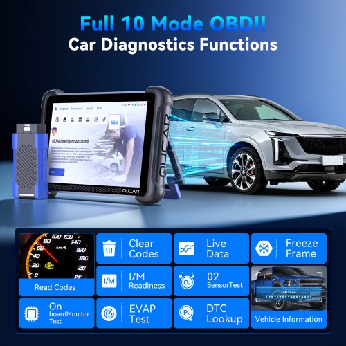 2026 MUCAR 892BT PRO Bi-directional AI Diagnostic Scanner Supports Topology CAN FD, DoIP, ECU Coding 35 Special Functions